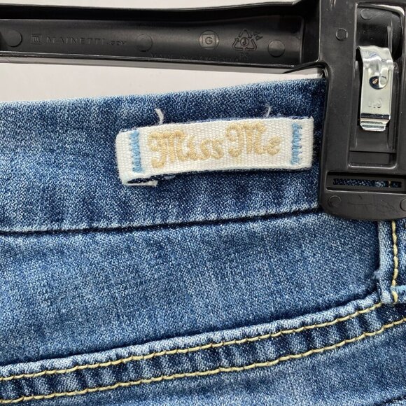 Miss Me Flare 5-Pocket Low Rise Jeans Blue Women's Size 26 - Picture 6 of 12